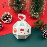 20Pcs/Lot Christmas Candy Chocolate Paper Boxes New Years Party Child Gift Packing Tree Pendant