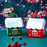 20Pcs/Lot Christmas Candy Chocolate Paper Boxes New Years Party Child Gift Packing Tree Pendant