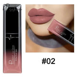 21 Color Waterproof Matte Velvet Lip Gloss Long Lasting Non-Stick Cup Metal Liquid Lipstick Sexy