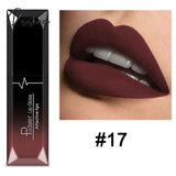 21 Color Waterproof Matte Velvet Lip Gloss Long Lasting Non-Stick Cup Metal Liquid Lipstick Sexy