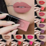 21 Colors Matte Lip Gloss Waterproof Nude Velvet Glossy Hot Sale Liquid Lipstick Sexy Red Tint