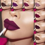 24 Colors Liquid Lipstick Waterproof Matte Nude Pigment Red Long Lasting Non-Stick Cup Lip Gloss