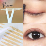 240Pc Invisible Eyelid Stickers Lace Mesh Big Eyes Lift Strips Transparent Adhesive Waterproof