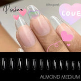 240Pcs Nails Extension System Full Cover Sculpted Clear Stiletto Coffin False Nail Tips Supplies