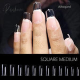 240Pcs Nails Extension System Full Cover Sculpted Clear Stiletto Coffin False Nail Tips Supplies