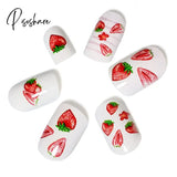 24Pcs Child Small False Nail Little Fingers Fake Miss Short Nails Girl Full Cover Lovely Cartoon