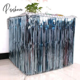 275*75Cm Glitter Table Skirt Metallic Party Decoration Hawaii Supplies Hawaiian Decorations Foil