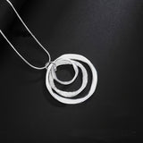 Three Rings Design Pendant Necklace For Men And Women, father's day gift