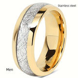 1pc Stainless Steel Ring For Men Women Wedding Engagement Couple Ring