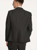 Elegant All-Season Men's Tuxedo - 3-Piece Suit with Peak Lapels, Machine-Washable, Perfect for Weddings & Business Events