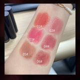 Shimmery Lipstick Deluxe - 6-in-1 Moisturizing Long-Lasting Matte Lip Color with Hydrating & Plumping Effect, Full Coverage for All Skin Types, Berry & Mixed Tones, Ideal for Travel & Work, Adult Age Range