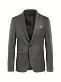 Men's Semi-formal Blazer, Two Button Flap Pocket Suit Jacket