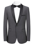 Single Button Blazer - Classic One-Button Design, Stylish Flap Pockets, Versatile Suit Jacket - Perfect for Formal Business Events, Black Tie Banquets, Upscale Parties, and Elegant Dinners, Ideal for Men