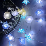 2M 20Led Starfish String Lights Under The Sea Party Led Fairy Light Mermaid Birthday Decorations