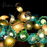 2M 20Led Starfish String Lights Under The Sea Party Led Fairy Light Mermaid Birthday Decorations