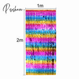 2M Backdrop Fornite Rain For Photo Zone Birthday Decoration Wedding Decor Christmas Tinsel Glitter