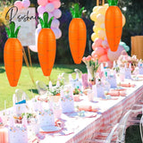 2Pcs 48Cm Easter Carrot Lanterns Party Diy Paper Bunny Hanging Lantern For Kids Happy Decorations