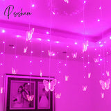 3.5M Butterfly Led Curtain Lights Christmas Garland String Fairy For Holiday Wedding Party Home New