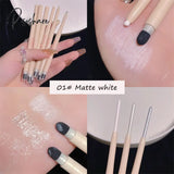 3 Colors Waterproof Pearlescent Matte White Brighten Lying Silkworm Pen Shiny Glitter Sliver