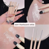 3 Colors Waterproof Pearlescent Matte White Brighten Lying Silkworm Pen Shiny Glitter Sliver