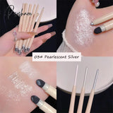 3 Colors Waterproof Pearlescent Matte White Brighten Lying Silkworm Pen Shiny Glitter Sliver