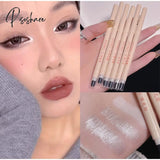 3 Colors Waterproof Pearlescent Matte White Brighten Lying Silkworm Pen Shiny Glitter Sliver