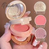 3-In-1 Highlighter Blush Eyebrow Palette Makeup Shimmer Brighten Silkworm Beauty Pallete