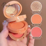 3-In-1 Highlighter Blush Eyebrow Palette Makeup Shimmer Brighten Silkworm Beauty Pallete