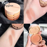 3-In-1 Highlighter Blush Eyebrow Palette Makeup Shimmer Brighten Silkworm Beauty Pallete