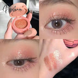 3-In-1 Highlighter Blush Eyebrow Palette Makeup Shimmer Brighten Silkworm Beauty Pallete