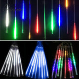 30/50Cm 8 Tube Meteor Shower Rain Led String Lights Christmas Tree Decorations Street Garland For