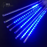 30/50Cm 8 Tube Meteor Shower Rain Led String Lights Christmas Tree Decorations Street Garland For