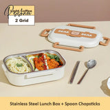 304 Stainless Steel Lunch Box For Adults Kids School Office Microwavable Bento With Bag Insulated