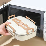 304 Stainless Steel Lunch Box For Adults Kids School Office Microwavable Bento With Bag Insulated