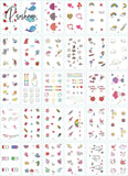 30Pcs/Set No Repeat Temporary Tattoo Stickers Waterproof Arm Clavicle Body Art Sticker Disposable