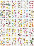 30Pcs/Set No Repeat Temporary Tattoo Stickers Waterproof Arm Clavicle Body Art Sticker Disposable