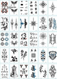 30Pcs/Set No Repeat Temporary Tattoo Stickers Waterproof Arm Clavicle Body Art Sticker Disposable