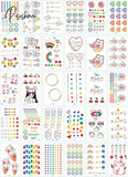 30Pcs/Set No Repeat Temporary Tattoo Stickers Waterproof Arm Clavicle Body Art Sticker Disposable