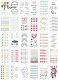 30Pcs/Set No Repeat Temporary Tattoo Stickers Waterproof Arm Clavicle Body Art Sticker Disposable