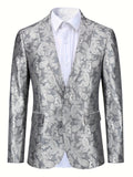 Men's Stylish Corduroy Blazer with Distinctive Pattern - Elegant Lapel Design for Formal Occasions & Casual Charm