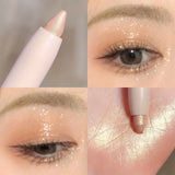 [15 Colors Glitter Eyeliner Pen] 15 colors Glitter Rotating Eyeliner Pen for Eyelid Brightening and Nose and Eye Low Saturation - Long-Lasting and Smudge-Proof For Music Festival