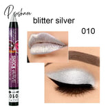 36 Color Eye Shadow Pen Waterproof 2 In 1 Not Smudge Stick Lip Makeup Glitter Shimmer Long-Lasting