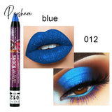 36 Color Eye Shadow Pen Waterproof 2 In 1 Not Smudge Stick Lip Makeup Glitter Shimmer Long-Lasting