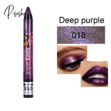 36 Color Eye Shadow Pen Waterproof 2 In 1 Not Smudge Stick Lip Makeup Glitter Shimmer Long-Lasting