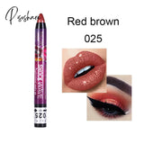 36 Color Eye Shadow Pen Waterproof 2 In 1 Not Smudge Stick Lip Makeup Glitter Shimmer Long-Lasting