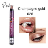 36 Color Eye Shadow Pen Waterproof 2 In 1 Not Smudge Stick Lip Makeup Glitter Shimmer Long-Lasting