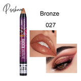 36 Color Eye Shadow Pen Waterproof 2 In 1 Not Smudge Stick Lip Makeup Glitter Shimmer Long-Lasting