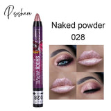 36 Color Eye Shadow Pen Waterproof 2 In 1 Not Smudge Stick Lip Makeup Glitter Shimmer Long-Lasting