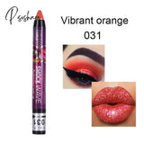 36 Color Eye Shadow Pen Waterproof 2 In 1 Not Smudge Stick Lip Makeup Glitter Shimmer Long-Lasting