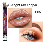 36 Color Eye Shadow Pen Waterproof 2 In 1 Not Smudge Stick Lip Makeup Glitter Shimmer Long-Lasting 5